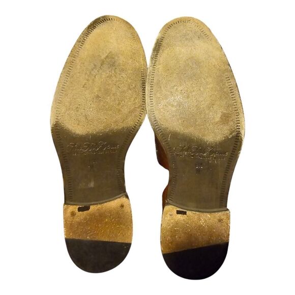 SAKS FIFTH AVENUE Trevor Brown Leather Loafers -‎ Size 9 1/2 - Picture 5 of 8